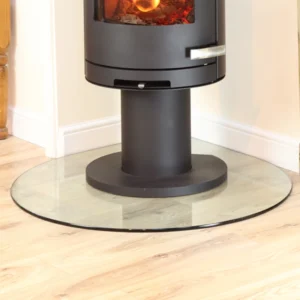 Shaped Clear Glass Stove floor plates