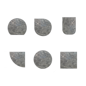 Himalayan Granite shaped fire hearths available for installation